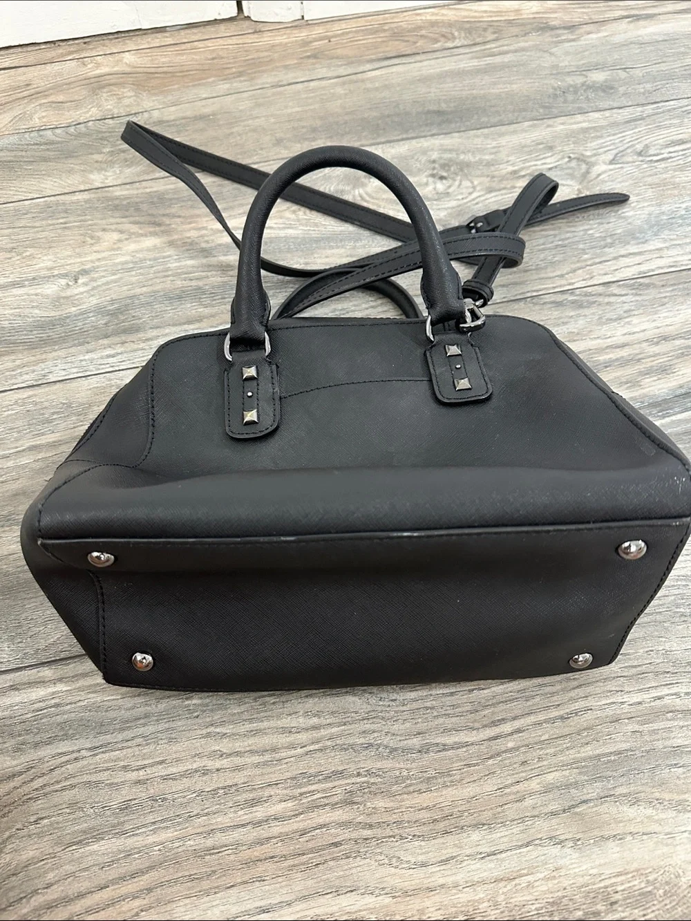 Michael Kors black leather bag